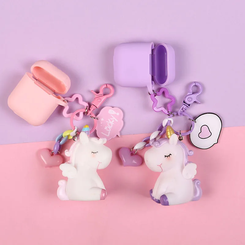 2019 Cute Cartoon Unicorn Keychain Apple Airpods Silicone Cover Bluetooth Wireless Earphone Accessories Keyring for Gift
2019 Cute Cartoon Unicorn Keychain Apple Airpods Silicone Cover Bluetooth Wireless Earphone Accessories Keyring for Gift