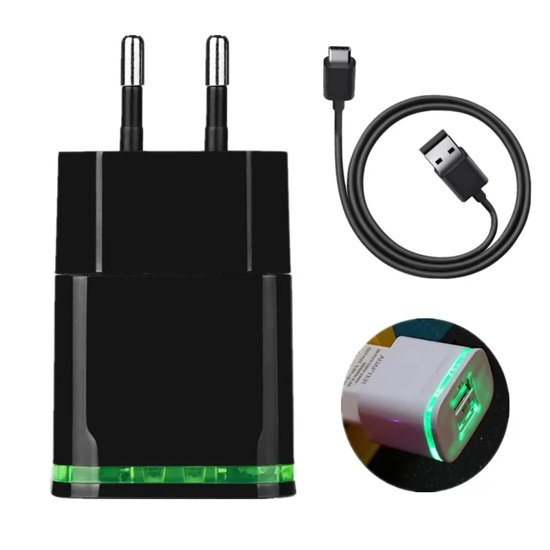 Адаптер с 2 USB портами для смартфона Европейское зарядное устройство iphone XR xs max Ipad