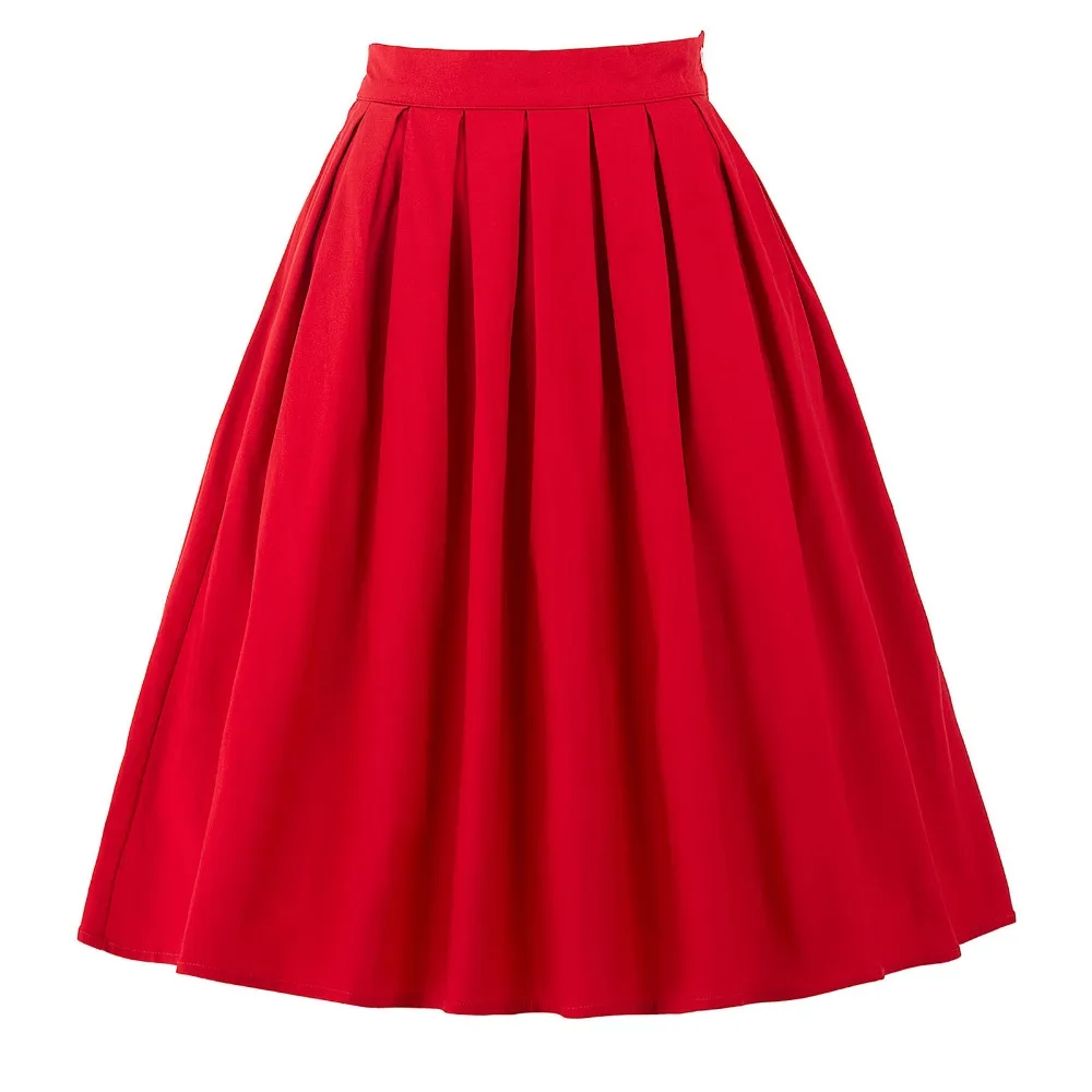 Women's Skirt Fashion Faldas Summer 2017 Midi Skirts Womens High Waist Work Wear Red Blue Black Jupe Femme Saias Vintage Skirt
Women's Skirt Fashion Faldas Summer 2017 Midi Skirts Womens High Waist Work Wear Red Blue Black Jupe Femme Saias Vintage Skirt