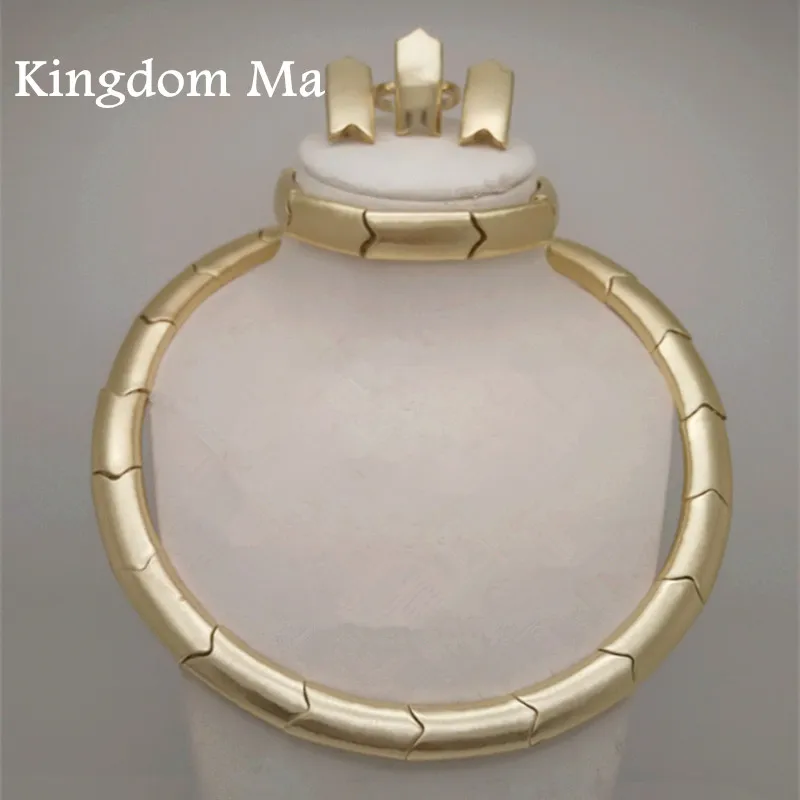 Kingdom Ma Simple Fashion Steel Chain Gold Color Choker Jewelry Set Necklace Bracelet Earrings Ring Set For Women Jewellery Set
Kingdom Ma Simple Fashion Steel Chain Gold Color Choker Jewelry Set Necklace Bracelet Earrings Ring Set For Women Jewellery Set