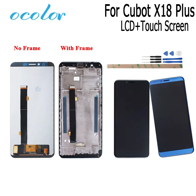 ocolor For Cubot X18 Plus LCD Display and Touch Screen With Frame + Film Replacement With Tools + Adhesive For Cubot X18 Plus
ocolor For Cubot X18 Plus LCD Display and Touch Screen With Frame + Film Replacement With Tools + Adhesive For Cubot X18 Plus