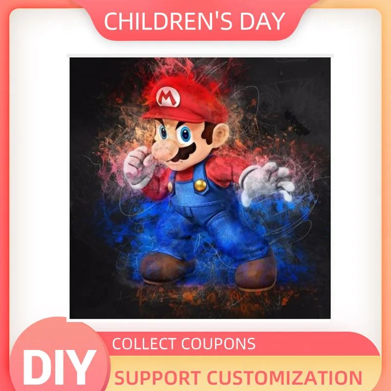 YIKELA New Mario 5D Square Diamond Painting Cross Stitch Cartoon Kit DIY Set Embroidery Home Decor Rhinestone Kids Creative Gift
YIKELA New Mario 5D Square Diamond Painting Cross Stitch Cartoon Kit DIY Set Embroidery Home Decor Rhinestone Kids Creative Gift