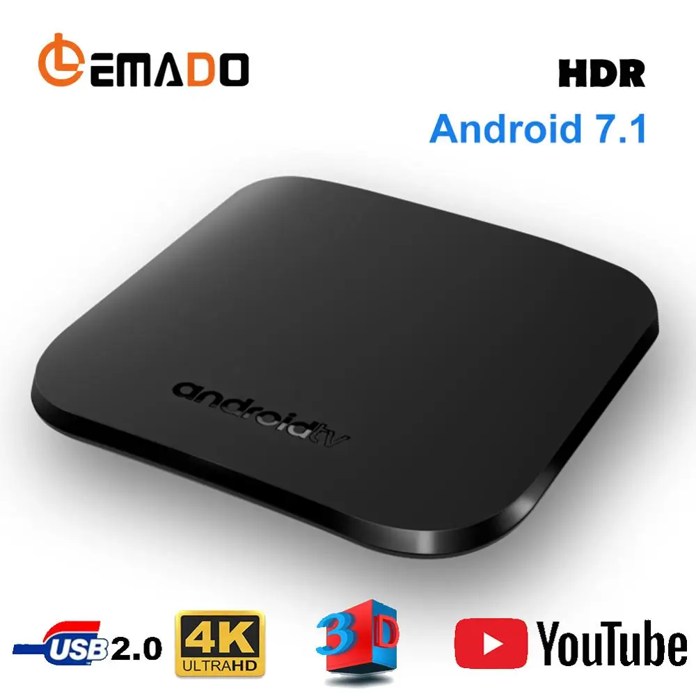 LEMADO M8S Plus Смарт ТВ приставка Android 7 1 Amlogic SoC ГБ 8 H.265 4K 2 4G wifi