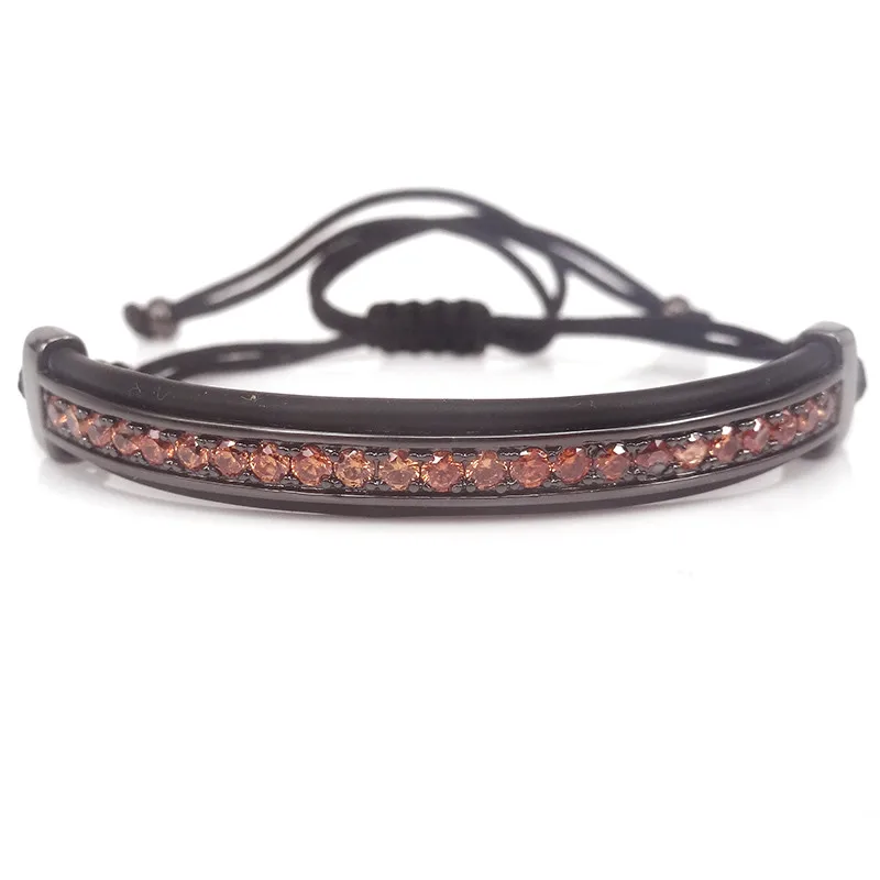 PVC Leather Black Gun men bracelet Fashion male Brand Micro Pave Brown CZ Protecting Riviere Macrame Bracelet men jewelry
PVC Leather Black Gun men bracelet Fashion male Brand Micro Pave Brown CZ Protecting Riviere Macrame Bracelet men jewelry