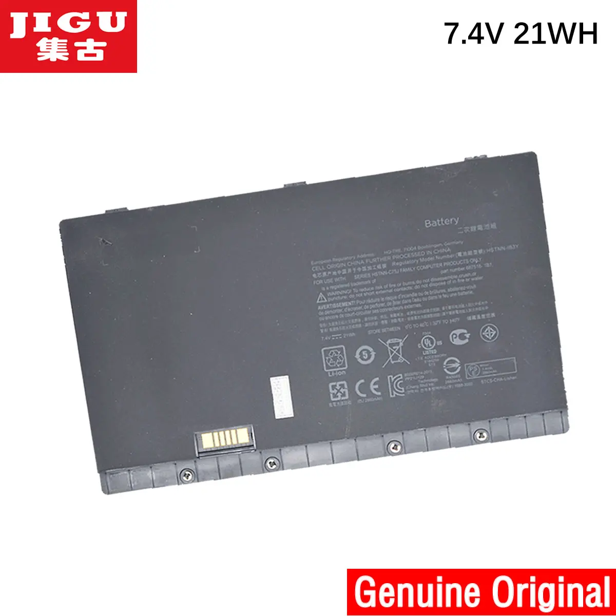 JIGU 687518-1C1 AJ02XL HSTNN-C75J Original Laptop Battery For HP ELITEPAD 900 G1 7.4V 21WH
JIGU 687518-1C1 AJ02XL HSTNN-C75J Original Laptop Battery For HP ELITEPAD 900 G1 7.4V 21WH