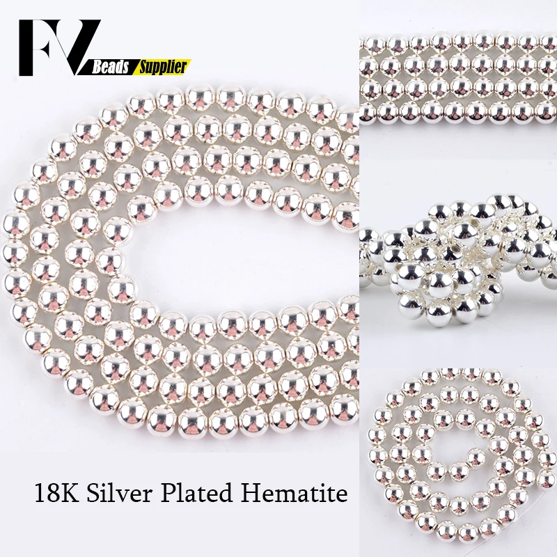 Natural Silver Plateds Hematite Stone Spacer Beads for Jewelry Making 4/6/8/10/12mm Round Beads Diy Handicraft Accessories 15"
Natural Silver Plateds Hematite Stone Spacer Beads for Jewelry Making 4/6/8/10/12mm Round Beads Diy Handicraft Accessories 15"