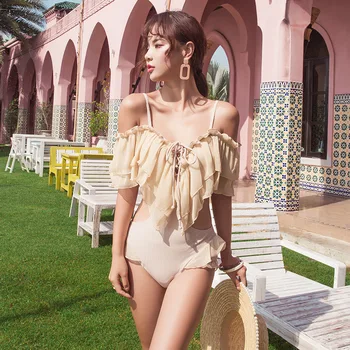 Swimsuit One Piece Bikini Female 2020 Swim Suit For Women Wear Swimwear New Push Up Word Leaf Korean Lady Solid Polyester FMZXG
Swimsuit One Piece Bikini Female 2020 Swim Suit For Women Wear Swimwear New Push Up Word Leaf Korean Lady Solid Polyester FMZXG