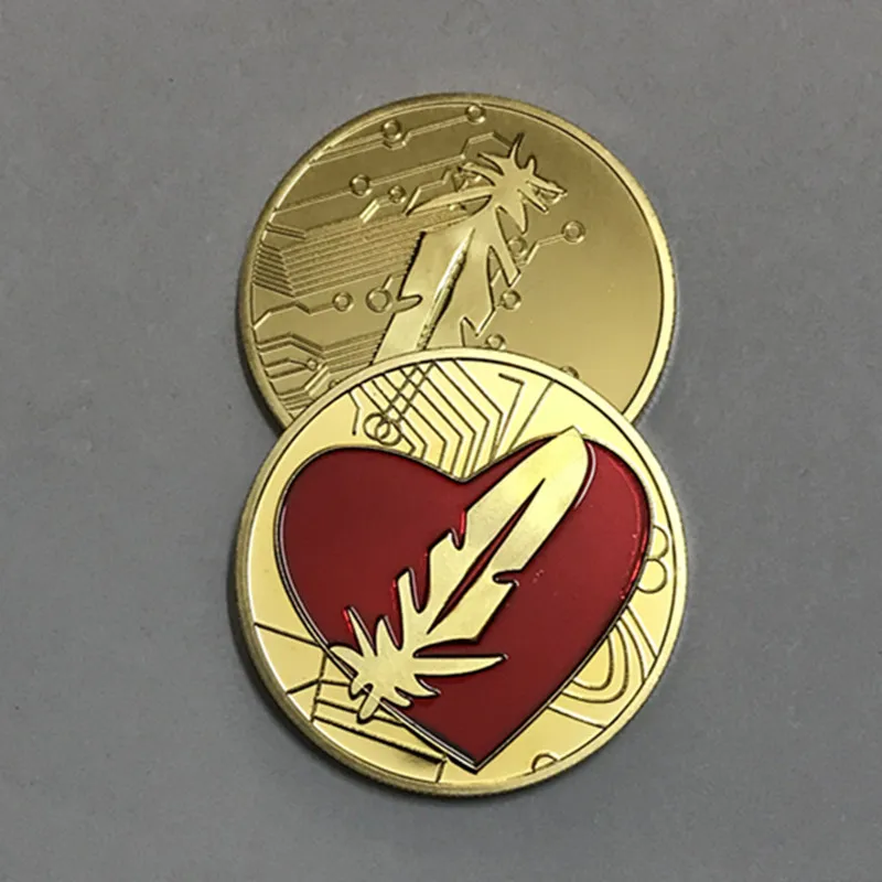 5 Pcs Non magnetic The Feather Lover badge 24k real gold plated coins love gift 40 mm souvenir collectible decoration coin
5 Pcs Non magnetic The Feather Lover badge 24k real gold plated coins love gift 40 mm souvenir collectible decoration coin