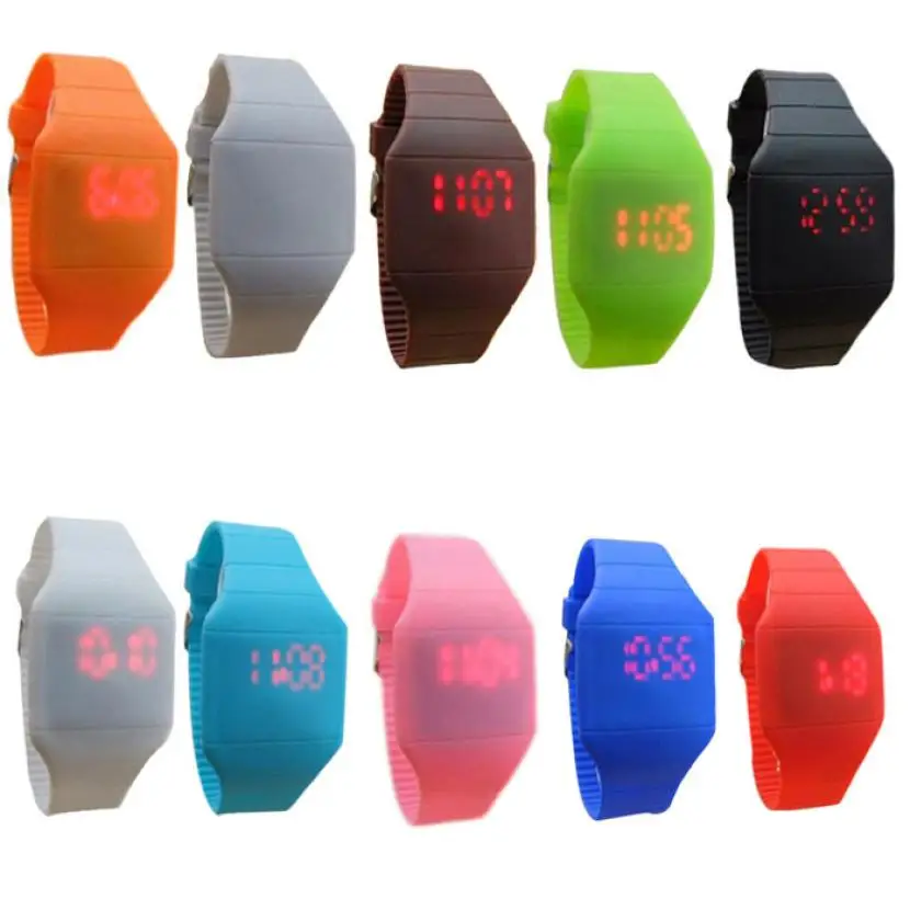 High Quality Arrivals Children Kid's Watch Fashion Classical Colorful The Jelly Ultra-Thin LED Silicone Sport Wrist Watch 2018
High Quality Arrivals Children Kid's Watch Fashion Classical Colorful The Jelly Ultra-Thin LED Silicone Sport Wrist Watch 2018