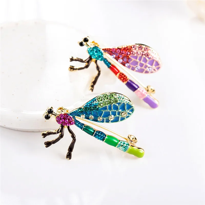 Purple Blue Crystal Dragonfly Brooches For Women Vintage Rhinestone Insect Brooch Pins Animal Kids Jewelry Wholesale
Purple Blue Crystal Dragonfly Brooches For Women Vintage Rhinestone Insect Brooch Pins Animal Kids Jewelry Wholesale