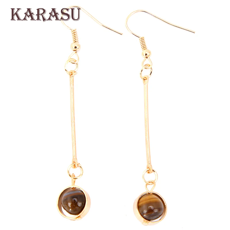 KARASU Simple Retro Simple Women Circle Earrings Korean Brown Color Stone Long Drop Earrings for Women Brincos Jewelry
KARASU Simple Retro Simple Women Circle Earrings Korean Brown Color Stone Long Drop Earrings for Women Brincos Jewelry