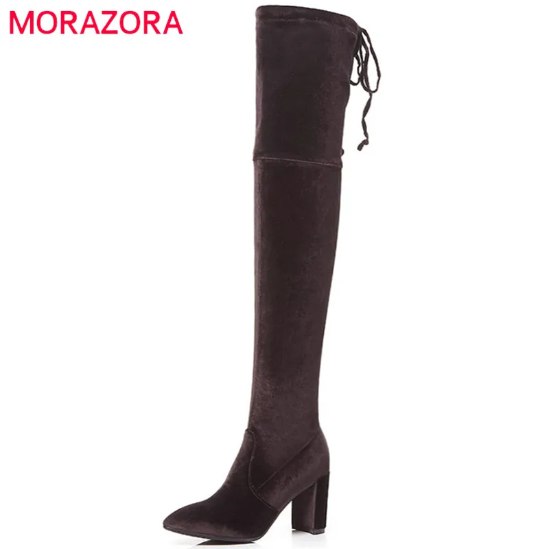 MORAZORA B-JM00538 stretch long boots for women over the knee boots was thin kid suede leather boots fashion elegant
MORAZORA B-JM00538 stretch long boots for women over the knee boots was thin kid suede leather boots fashion elegant