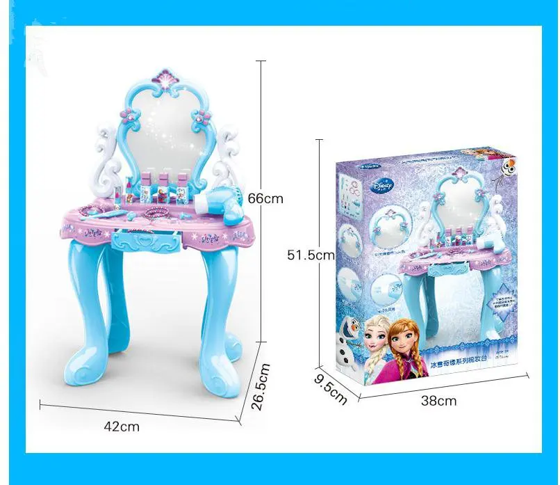 2019 New Pretend play make-up toys Annaelsa Princess Girl toys juguetes Party Simulation Dressing Table Children Christmas gift
2019 New Pretend play make-up toys Annaelsa Princess Girl toys juguetes Party Simulation Dressing Table Children Christmas gift