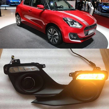 Car flashing 2PCS LED Daytime Running Light Turn Yellow Signal Relay Waterproof Car 12V LED DRL For Suzuki Swift 2017 2018 2019
Car flashing 2PCS LED Daytime Running Light Turn Yellow Signal Relay Waterproof Car 12V LED DRL For Suzuki Swift 2017 2018 2019
