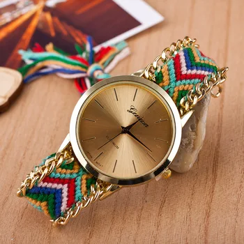 Zegarki Damskie Hot Sale New Brand Handmade Braided Fashion Wool Bracelet Watch Women Geneva Dress Quartz Watch Holiday Gift
Zegarki Damskie Hot Sale New Brand Handmade Braided Fashion Wool Bracelet Watch Women Geneva Dress Quartz Watch Holiday Gift