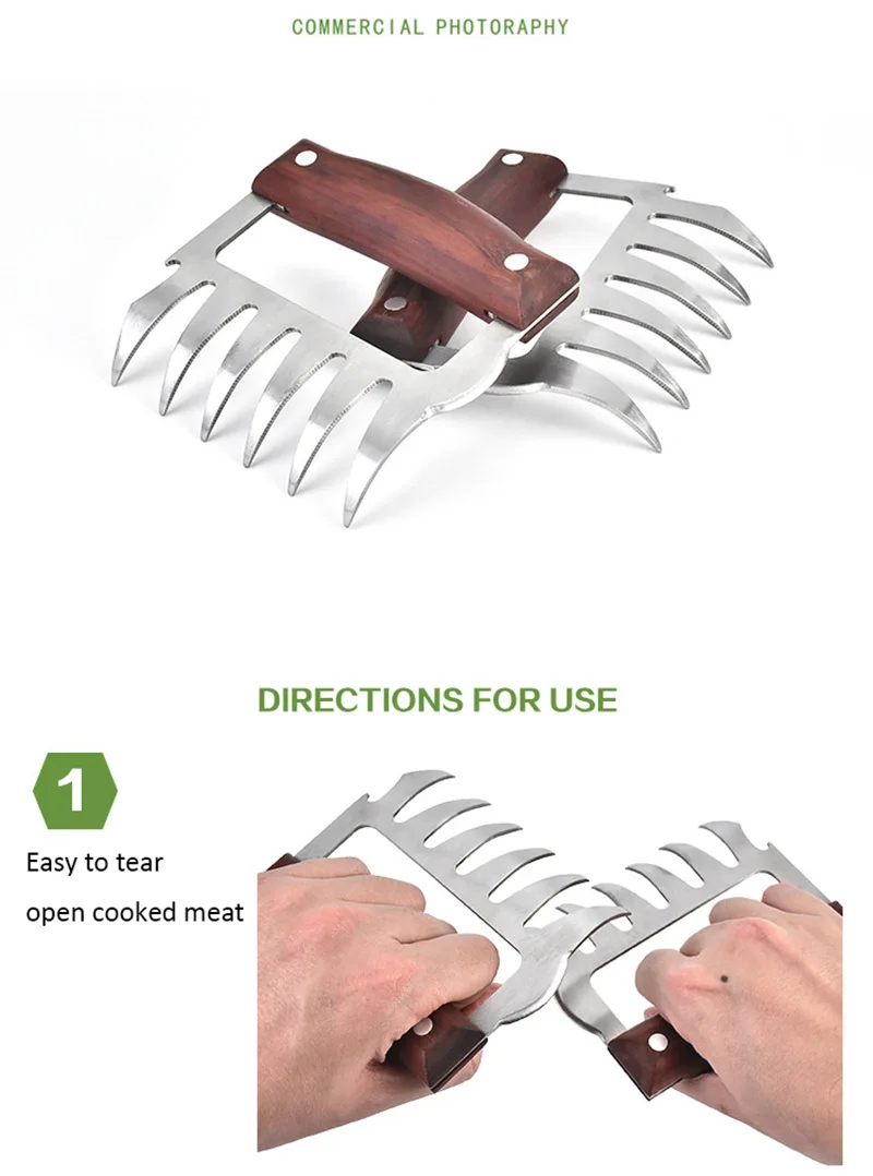 1 piece of stainless steel bear paws meat shredder with claws wood handle 1 piece of stainless steel bear paws meat shredder with claws wood handle - - 1 piece of stainless steel bear paws meat shredder with claws wood handle - photo HTB1eqVOX6zuK1RjSspeq6ziHVXa4 - 1 piece of stainless steel bear paws meat shredder with claws wood handle 1 piece of stainless steel bear paws meat shredder with claws wood handle - - 1 piece of stainless steel bear paws meat shredder with claws wood handle