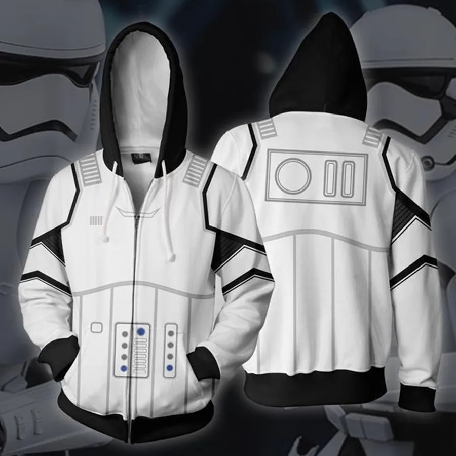 3D Print Star Wars Imperial Stormtrooper Darth Vader Movie Sweatshirt Hoodie Coat Jacket Cosplay Costume Men Woman Top New
3D Print Star Wars Imperial Stormtrooper Darth Vader Movie Sweatshirt Hoodie Coat Jacket Cosplay Costume Men Woman Top New