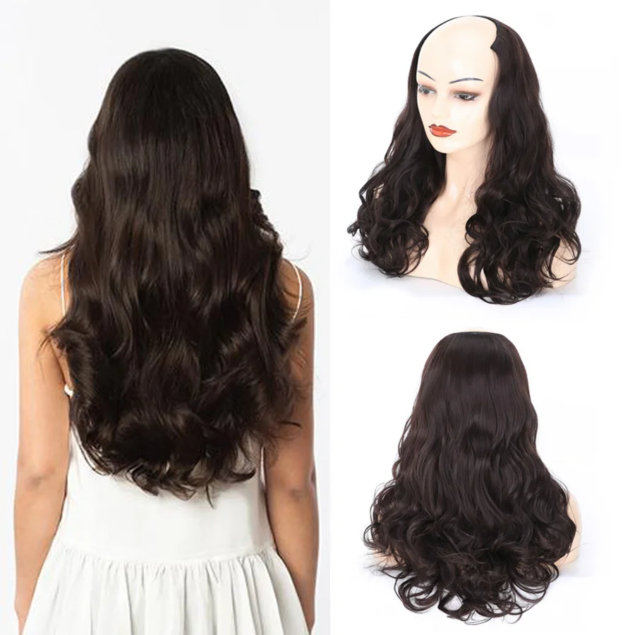 Alileader 20/24inch Synthetic Clip In Wave/Straight Hair Extension half Head Wig Blue Brown 3/4 Ombre U Part Wig Heat Resistant
Alileader 20/24inch Synthetic Clip In Wave/Straight Hair Extension half Head Wig Blue Brown 3/4 Ombre U Part Wig Heat Resistant