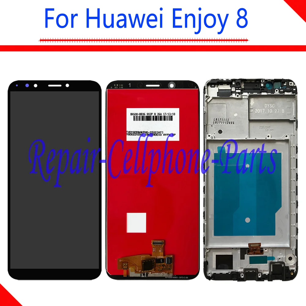 5.99 inch Black / White Full LCD DIsplay + Touch Screen Digitizer Assembly + Frame Cover For Huawei Enjoy 8 Tracking Number
5.99 inch Black / White Full LCD DIsplay + Touch Screen Digitizer Assembly + Frame Cover For Huawei Enjoy 8 Tracking Number