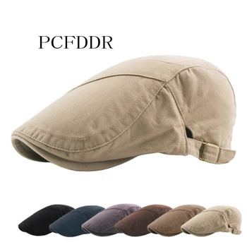 PCFDDR Autumn Cotton Water-Washed Pure-Color Beret, Slash Sticker, Single-layer Recreational Duck Tongue Cap.
PCFDDR Autumn Cotton Water-Washed Pure-Color Beret, Slash Sticker, Single-layer Recreational Duck Tongue Cap.
