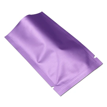 200Pcs Open Top Matte Purple Pure Aluminum Foil Retail Packing Bag Mylar Packing Pouch for Dried Nuts Powder Snack Package
200Pcs Open Top Matte Purple Pure Aluminum Foil Retail Packing Bag Mylar Packing Pouch for Dried Nuts Powder Snack Package