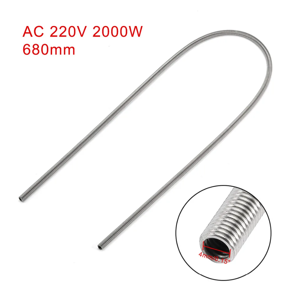 Uxcell 1pcs AC 220V 2000W 680x4mm Heating Element Coil Kiln Furnace Heating Coils Element High Resistance Restring Heater Wire
Uxcell 1pcs AC 220V 2000W 680x4mm Heating Element Coil Kiln Furnace Heating Coils Element High Resistance Restring Heater Wire