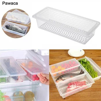 Plastic Storage Bins Drain Refrigerator Storage Box Food Storage Containers with Lid for Kitchen Fridge Cabinet Desk Organizer
Plastic Storage Bins Drain Refrigerator Storage Box Food Storage Containers with Lid for Kitchen Fridge Cabinet Desk Organizer