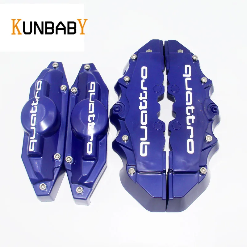 KUNBABY 4pcs Car Styling Disc Brake Caliper Cover Front Rear for Audi Quattro A3 8P 8V A4 B5 fit 14-17Inch Wheel Car Accessories
KUNBABY 4pcs Car Styling Disc Brake Caliper Cover Front Rear for Audi Quattro A3 8P 8V A4 B5 fit 14-17Inch Wheel Car Accessories