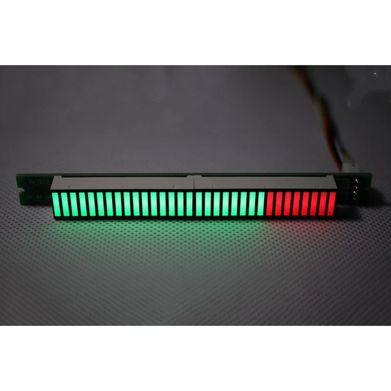 Singel 32 Level Indicator VU Meter Stereo Amplifier Board Music Audio Spectrum Indicator Adjustable Light Speed With AGC
Singel 32 Level Indicator VU Meter Stereo Amplifier Board Music Audio Spectrum Indicator Adjustable Light Speed With AGC