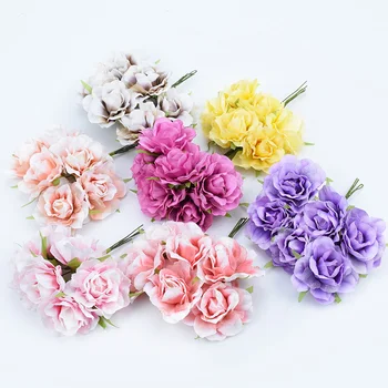 6PCS artificial plants fake floristics diy vases for home decoration silk roses flowers bouquet bridal accessories clearance
6PCS artificial plants fake floristics diy vases for home decoration silk roses flowers bouquet bridal accessories clearance