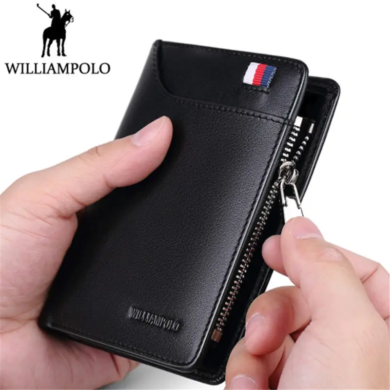 WILLIAMPOLO 2018 Famous Brand Fashion Bifold Short Wallet Genuine Leather Luxury Wallet Money Bag
WILLIAMPOLO 2018 Famous Brand Fashion Bifold Short Wallet Genuine Leather Luxury Wallet Money Bag
