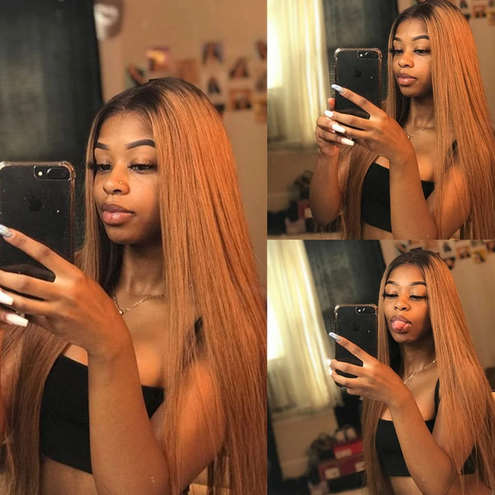 1B/27 Ombre Color Lace Front Human Hair Wigs With Baby Hair 13*4 Straight Brazilian Blonde Lace Wig Free Part Bleached Knots
1B/27 Ombre Color Lace Front Human Hair Wigs With Baby Hair 13*4 Straight Brazilian Blonde Lace Wig Free Part Bleached Knots