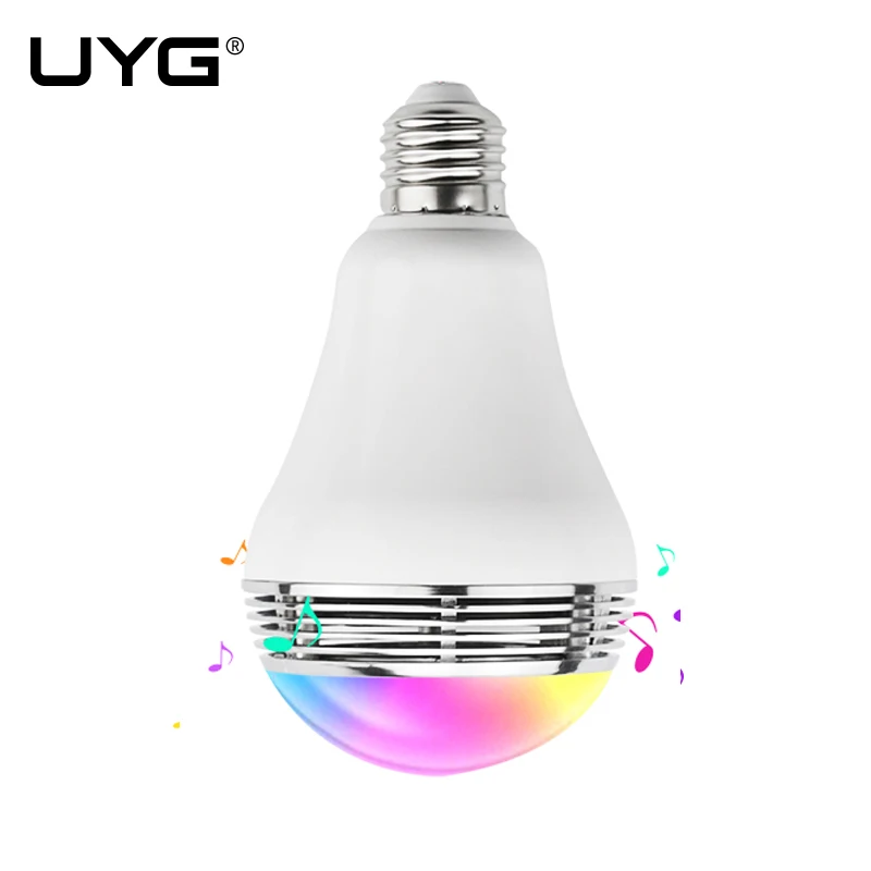 Smart LED Bulb Bluetooth Audio Speaker LED RGB Lighting E27 Base Wireless Music Playing with APP Remote Control free shipping
Smart LED Bulb Bluetooth Audio Speaker LED RGB Lighting E27 Base Wireless Music Playing with APP Remote Control free shipping