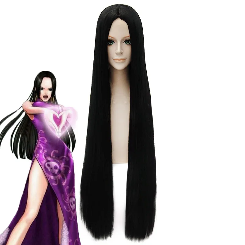 One Piece Boa Hancock 100cm Lonog Straight Cosplay Wigs for Women Female Anime Party Universal Synthetic Hair Wig Black
One Piece Boa Hancock 100cm Lonog Straight Cosplay Wigs for Women Female Anime Party Universal Synthetic Hair Wig Black
