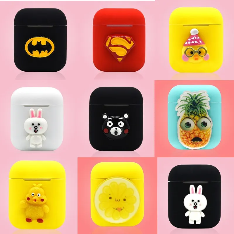 Newest Handmade Silicone Case For Apple Airpods Accessories Protective Cover Unique Cute Cartoon Antidust Bag DIY Coque fundas
Newest Handmade Silicone Case For Apple Airpods Accessories Protective Cover Unique Cute Cartoon Antidust Bag DIY Coque fundas