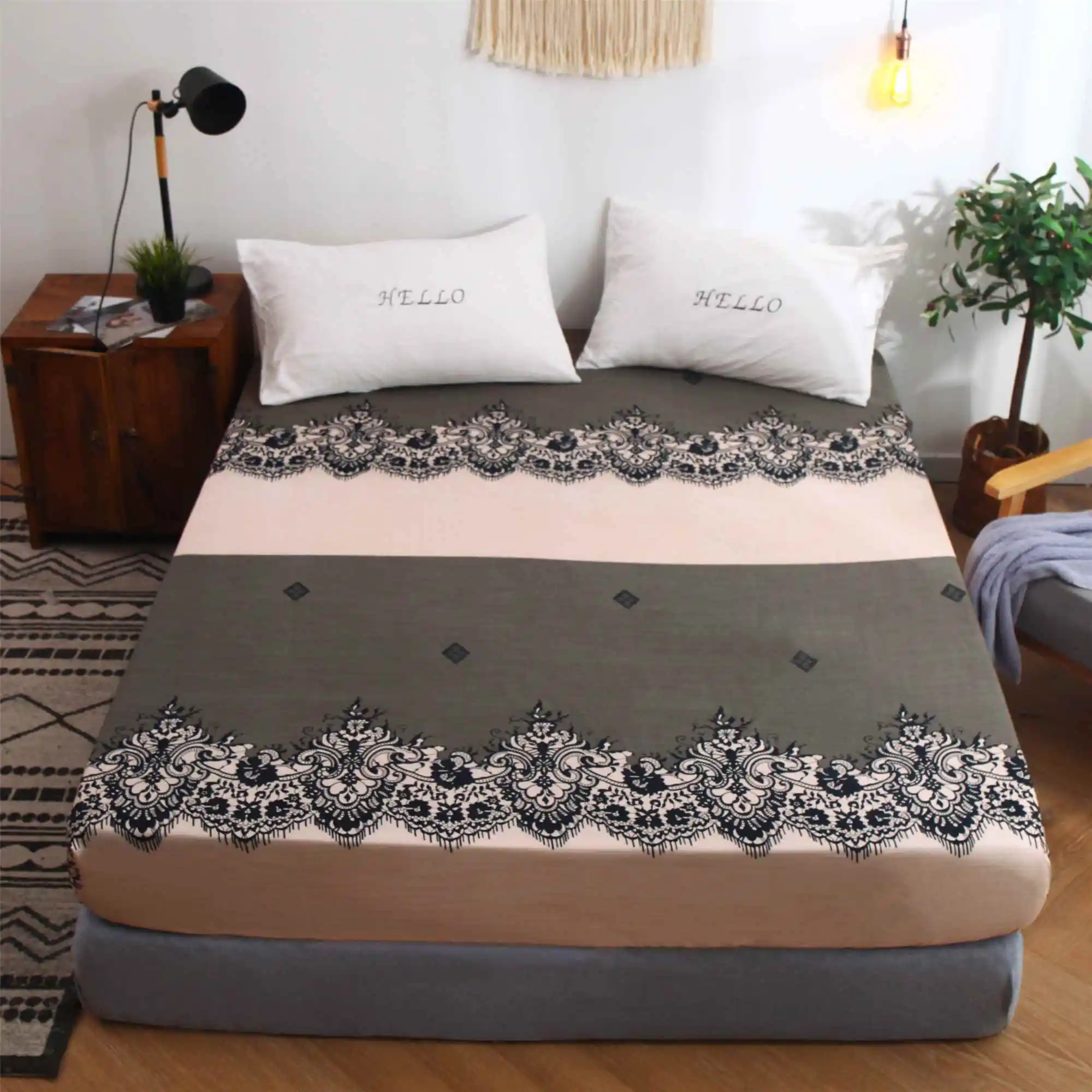 Printing Bed Sheet Lovely Bear Fitted Sheet with Elastic for Child Polyester Brushed Mattress Protector
Printing Bed Sheet Lovely Bear Fitted Sheet with Elastic for Child Polyester Brushed Mattress Protector