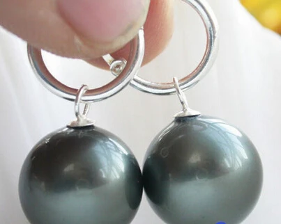 hot sell new - free shipping 13378 16MM BLACK ROUND SHELL PEARL DANGLE EARRING SILVER
hot sell new - free shipping 13378 16MM BLACK ROUND SHELL PEARL DANGLE EARRING SILVER