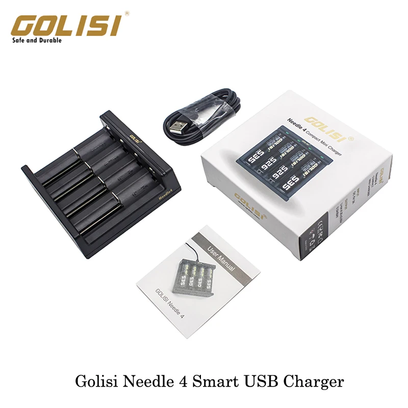 Authentic Golisi Needle 4 Smart USB Charger 4 Battery Slots For 18650/20700/21700/26650VS Nitecore D4 Intelligent Digicharger
Authentic Golisi Needle 4 Smart USB Charger 4 Battery Slots For 18650/20700/21700/26650VS Nitecore D4 Intelligent Digicharger