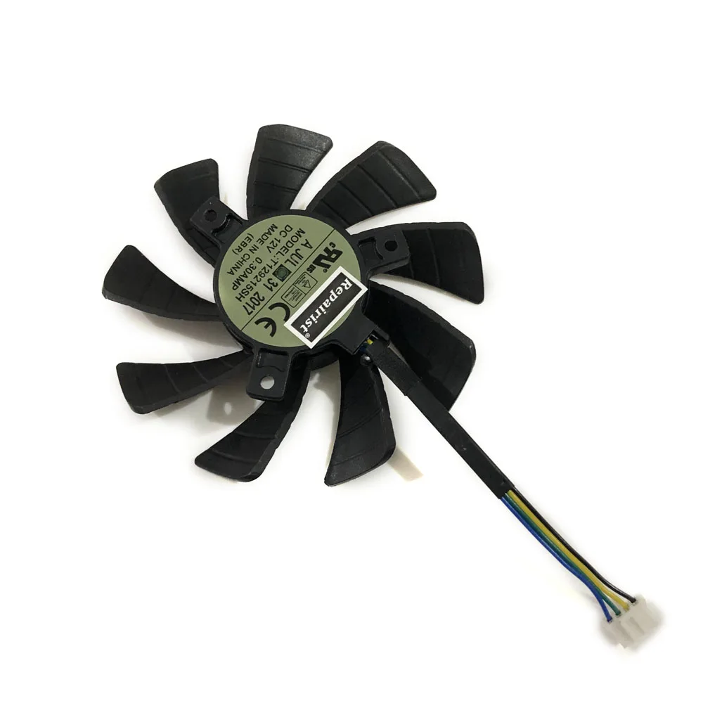 Кулер графической карты T129215SH 128015 SM1 EP GPU VGA вентилятор для Zotac GTX 1060 3 ГБ GTX1060 6 замена