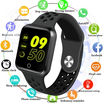 Fitness Tracker Smart Watch Women Heart Rate Monitor Sport Smartwatch Men Waterproof Blood Pressure Wristband For Android IOS
Fitness Tracker Smart Watch Women Heart Rate Monitor Sport Smartwatch Men Waterproof Blood Pressure Wristband For Android IOS