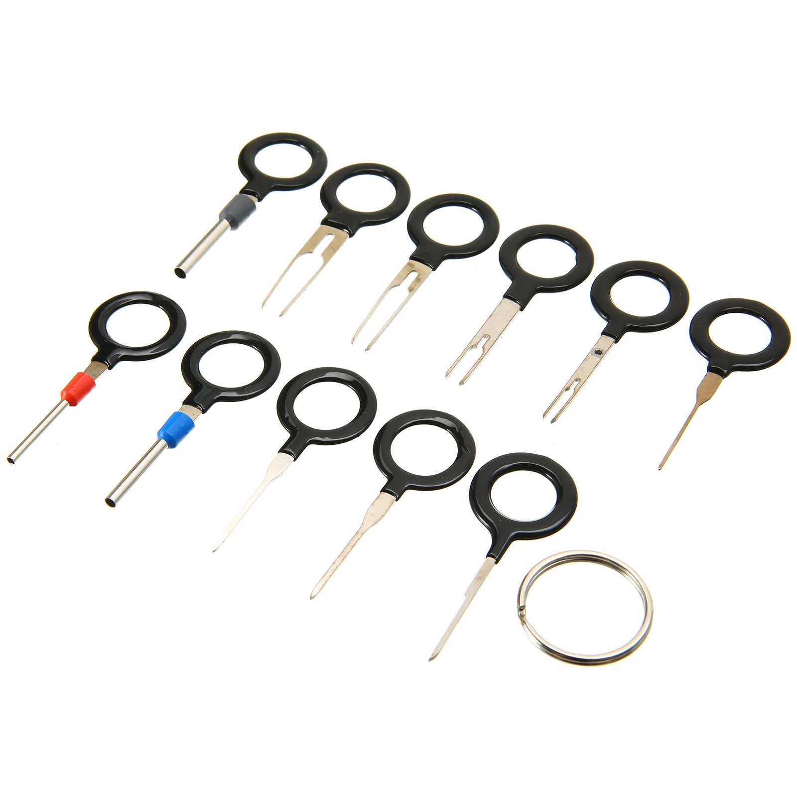 11pcs Car Electrical Wiring Crimp Terminal/Connector/Pin Removal Key Tool Kit Universal for all CAR SUV Pickup Off-road