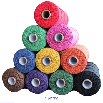 Macrame Cord String Thread Cotton Rope Greeting Card Line Tying Rope Manual DIY Decorative Rope Tassel Head Rope 1.5mm
Macrame Cord String Thread Cotton Rope Greeting Card Line Tying Rope Manual DIY Decorative Rope Tassel Head Rope 1.5mm