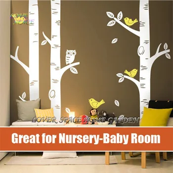 TOP Owl Birds Wall Sticker 3 Big Birch Tree Wall Decals Great for Nursery- Baby Nursery Room Art Mural Vinyl Wall Decor Stickers
TOP Owl Birds Wall Sticker 3 Big Birch Tree Wall Decals Great for Nursery- Baby Nursery Room Art Mural Vinyl Wall Decor Stickers