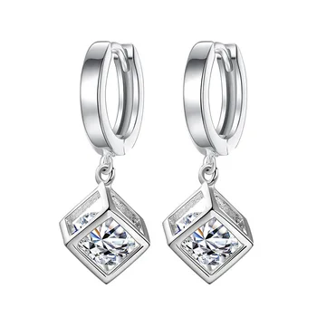 XIYANIKE 925 Sterling Silver Cube Jewelry Zircon Sugar Drop Quality Earrings Fashion Trendy For Women Lady Gift Banquet Wedding
XIYANIKE 925 Sterling Silver Cube Jewelry Zircon Sugar Drop Quality Earrings Fashion Trendy For Women Lady Gift Banquet Wedding