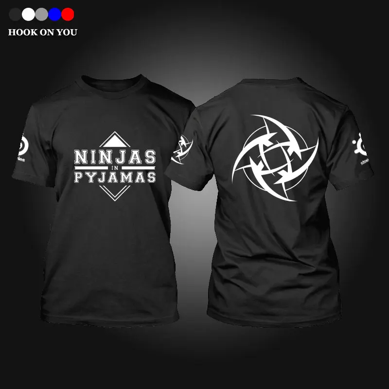 CSGO Team NIP Ninjas in Pyjamas T shirt Athletics casual pure cotton Men T-shirt fitness camiseta Top tees