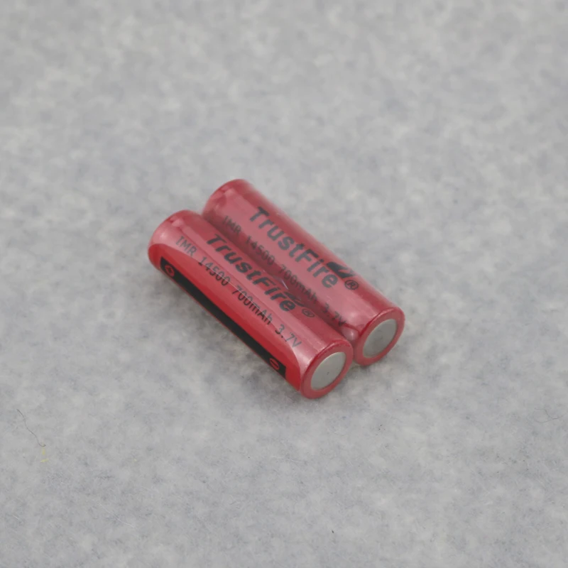 4pcs/lot TrustFire IMR 14500 700mAh 3.7V Rechargeable Lithium Battery Power Output 5A Batteries For E-cigarettes Flashlights
4pcs/lot TrustFire IMR 14500 700mAh 3.7V Rechargeable Lithium Battery Power Output 5A Batteries For E-cigarettes Flashlights
