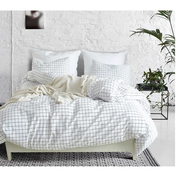 Home Decor 100% Polyester Cream Coloured Duvet Cover Set with Plaid pattern Print Design. Available in Twin Queen King Sizes.
Home Decor 100% Polyester Cream Coloured Duvet Cover Set with Plaid pattern Print Design. Available in Twin Queen King Sizes.