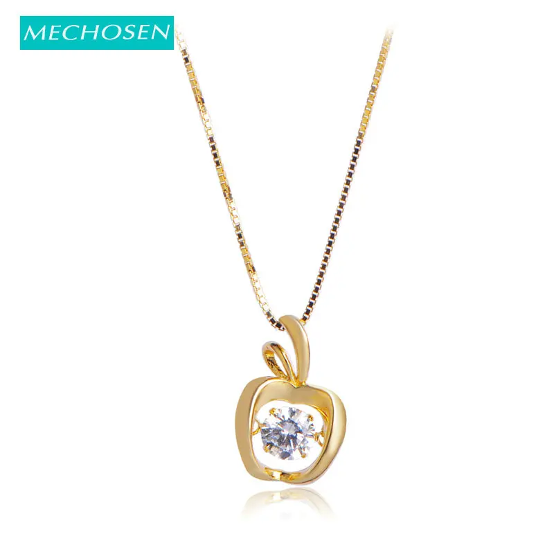 MECHOSEN Little Gold Apple Shape Pendant Necklace Genuine 925 Sterling Silver Cubic Zirconia Hollow Cross Fine Jewelry locket
MECHOSEN Little Gold Apple Shape Pendant Necklace Genuine 925 Sterling Silver Cubic Zirconia Hollow Cross Fine Jewelry locket