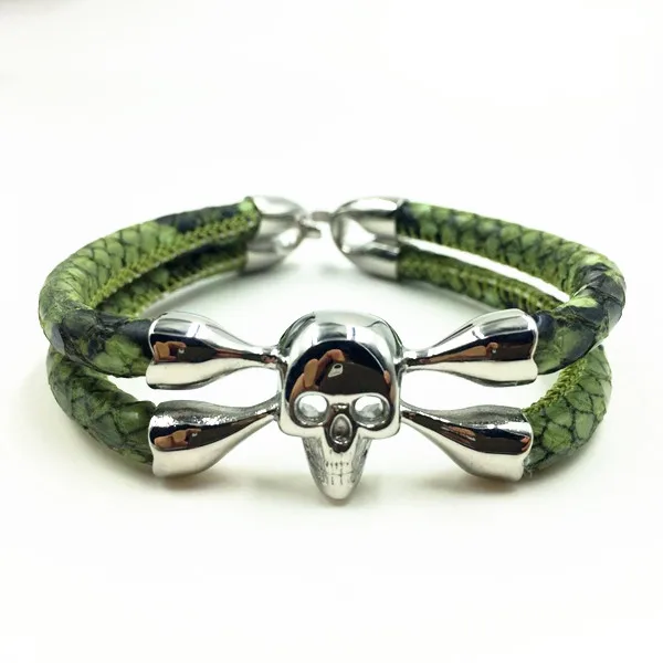 2015 Coolest style Orange Stingray Leather Bracelet,stainless steel empty eye skull and clasp with best friendship
2015 Coolest style Orange Stingray Leather Bracelet,stainless steel empty eye skull and clasp with best friendship