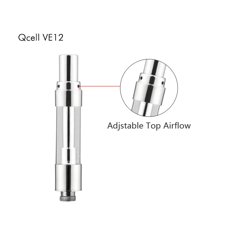E Cigarette Clearomizers QCell-VE12 CBD Cartridge 0.5/1.0ml 510 Thread Top Filling Quartz Ceramic Cell Coil Vape Pen Vaporizers
E Cigarette Clearomizers QCell-VE12 CBD Cartridge 0.5/1.0ml 510 Thread Top Filling Quartz Ceramic Cell Coil Vape Pen Vaporizers